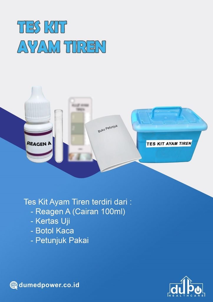TES AYAM TIREN adalah pemeriksaan untuk membedakan ayam segar yang disembelih secara normal dengan ayam TIREN (mati kemarin / bangkai).