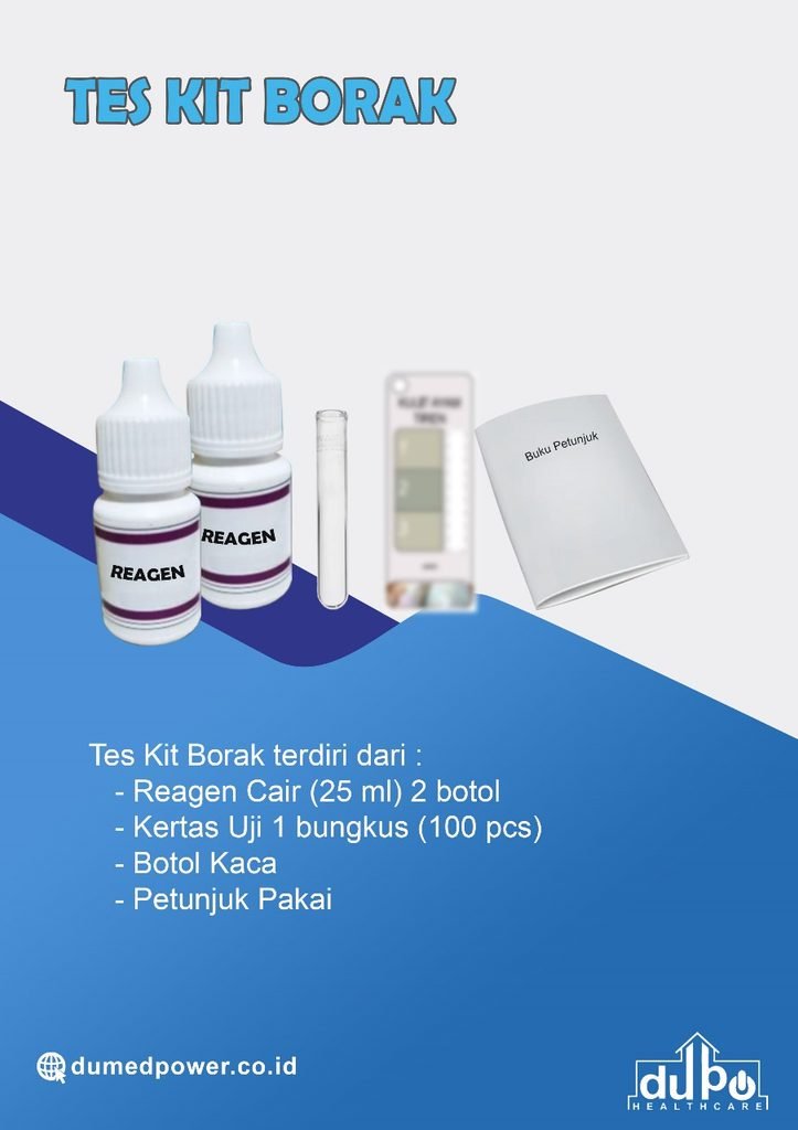 TES BORAX adalah pemeriksaan untuk mendeteksi ada tidaknya boraks di dalam makanan.